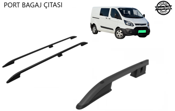 CUSTOM TAVAN ÇİTASI PORTBAGAJ UZUN ŞASE SİYAH 2012 2013 2014 2015 2016 2017 2018 2019 2020 2021-22-23 - Image 1