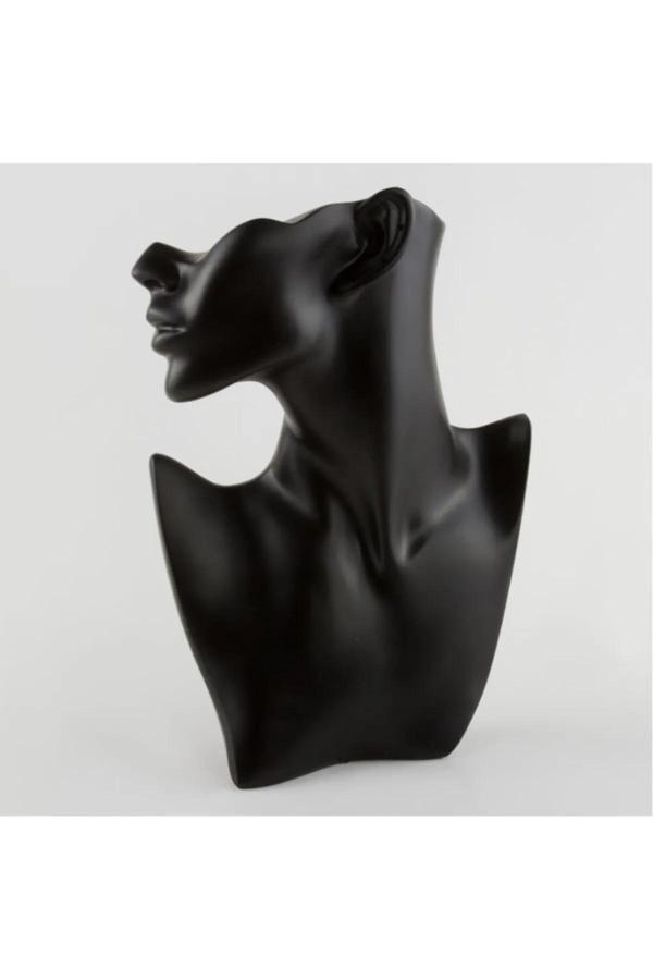 Polyester Boyalı Siyah Kolye Küpe Manken - Image 1