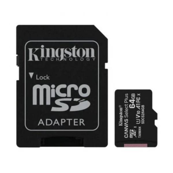 Kingston 64GB Canvas Select Plus Gen3 Micro SDXC 100MB/s A1 Hafıza Kartı, SDCS3/64GB - Image 1