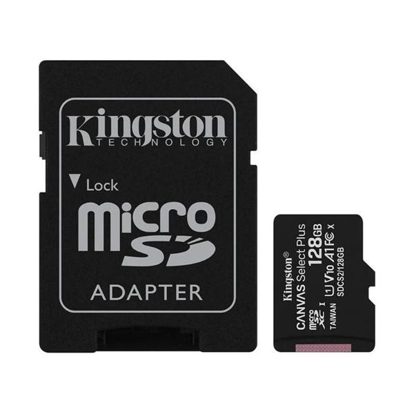 Kingston 128GB Canvas Select Plus Gen3 Micro SDXC 100MB/s A1 Hafıza Kartı, SDCS3/128GB - Image 1