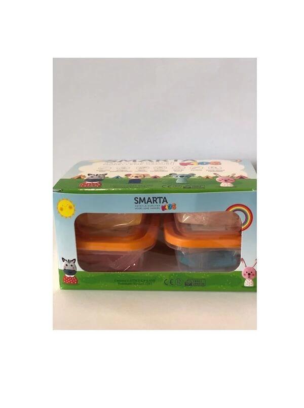 Supertrend Kids Hava İle Kuruyan Modelleme Hamuru Çok Renkli Okul Seti 4x70 gr. Karışık Renk - Image 1