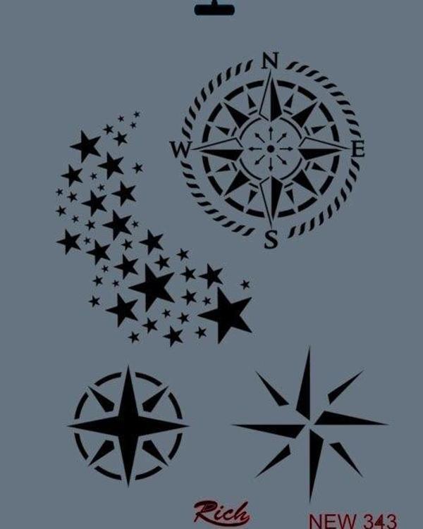 Supertrend Stencil Boyama Şablonu 25x35 cm. NEW-343 - Image 1