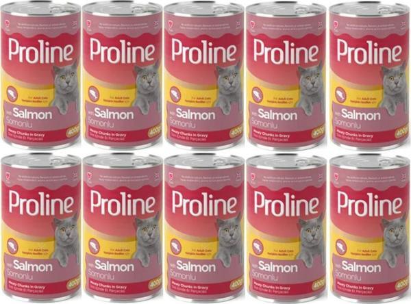Proline Somonlu Yetişkin Kedi Konservesi 400 gr x 10 Adet - Image 1