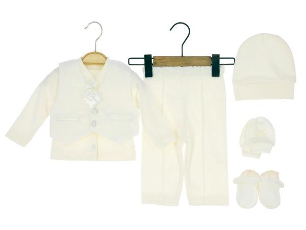 SİMLİ MEVLÜT TAKIM - PNN201-Ekru-0 - 3 Ay Ekru - Image 1