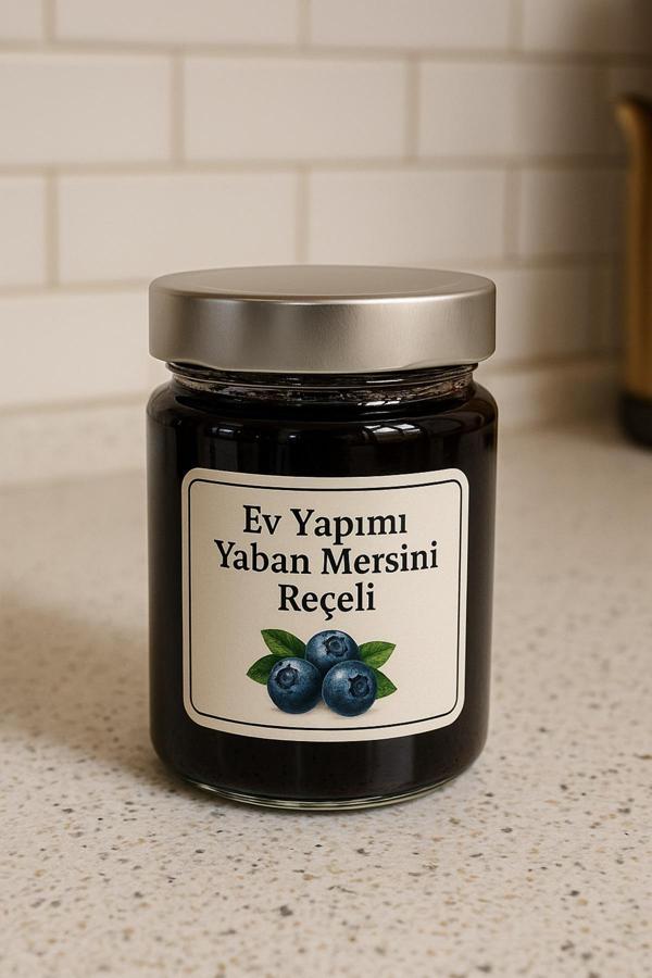 Blacksea Organics Ev Yapımı Yaban Mersini Reçeli 350G – Katkısız & Geleneksel Üretim - Image 1