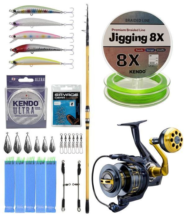 YekOutdoor Yüksek Performans Shimano Kamış Beastmaster FX Surf Tele 4,25m 200g 6pc&Okuma Salina 6000HA Olta Makinesi - Image 1