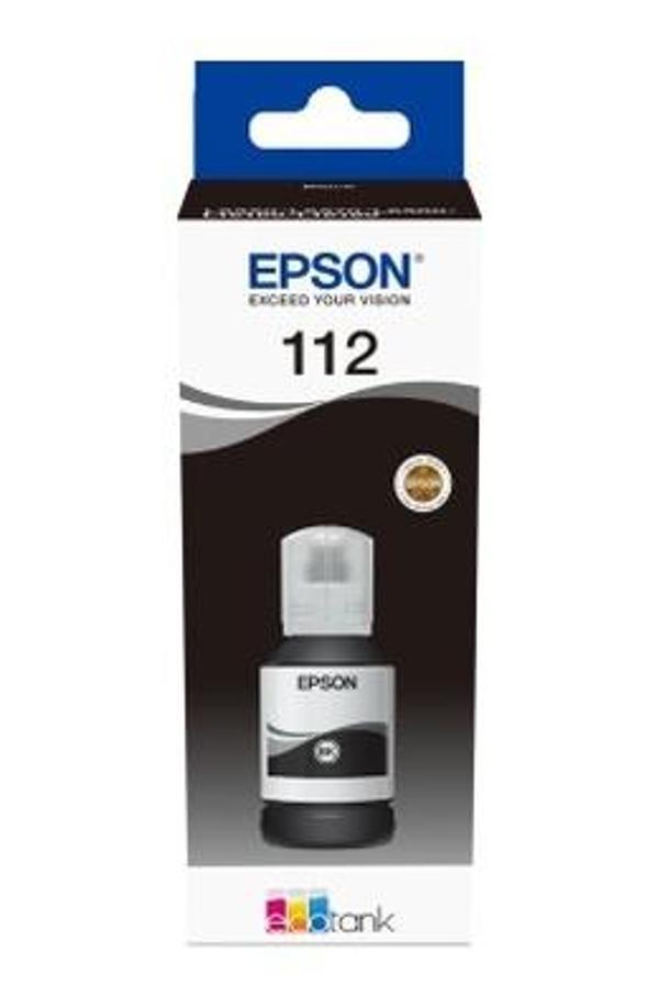 Epson 112 Ecotank Pigment Siyah Black Mürekkep Şişe  - Image 1