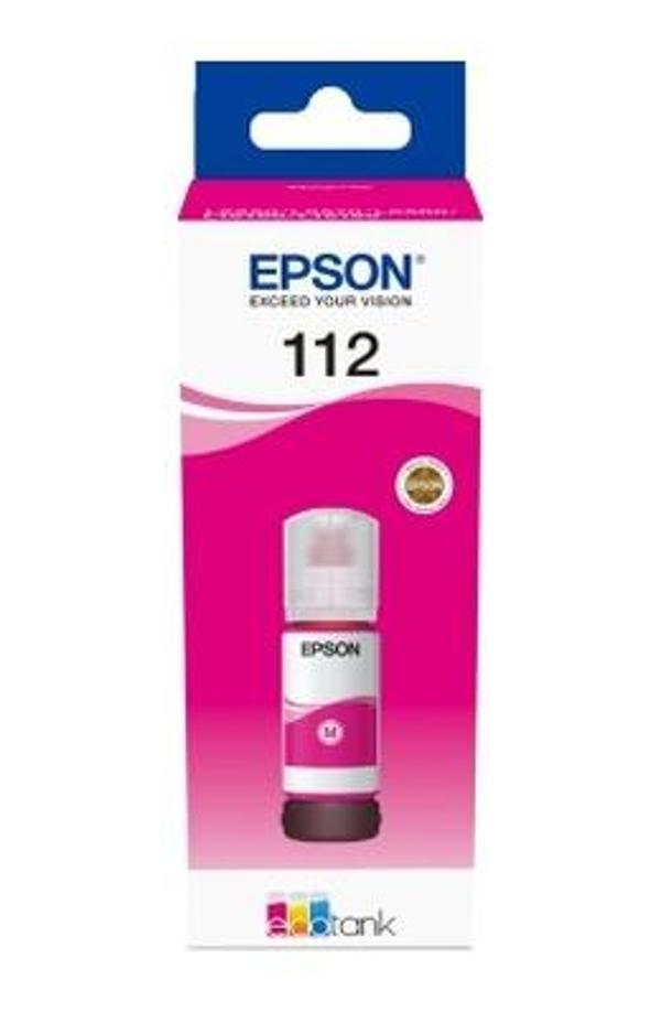 Epson 112 Ecotank Pigment Kırmızı Red Mürekkep Şişe  - Image 1