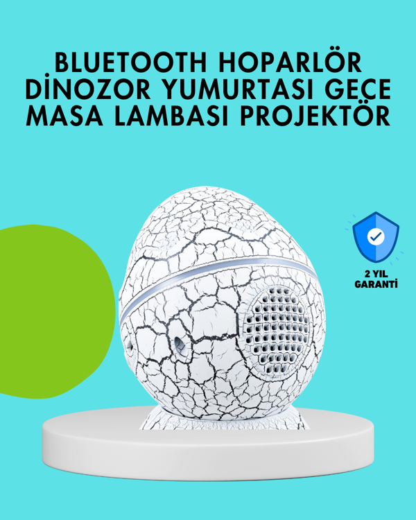 Dinozor Yumurtası Tasarımlı Gece Lambası – Müzik ve Işık Senkronizasyonlu - Image 1