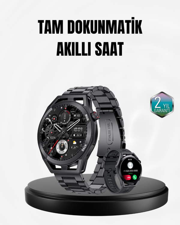 Spor ve Sağlık Takip Özellikli Akıllı Saat – Kalp Atış, Uyku ve Adım Ölçer Fonksiyonlu - Image 1