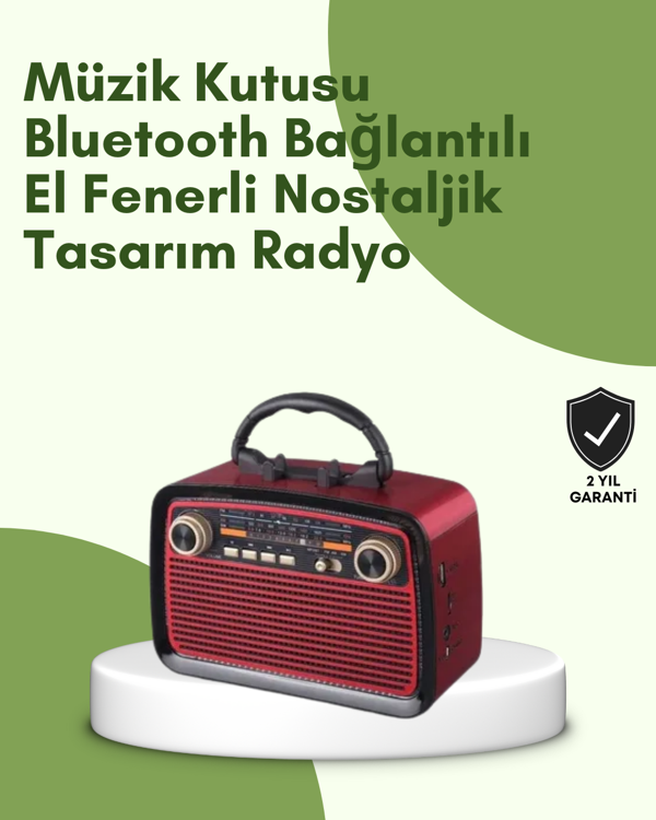 Kablosuz Bluetooth Hoparlör – Yüksek Ses Kalitesi, Uzun Pil Ömrü, FM ve AM Radyo Fonksiyonu - Image 1
