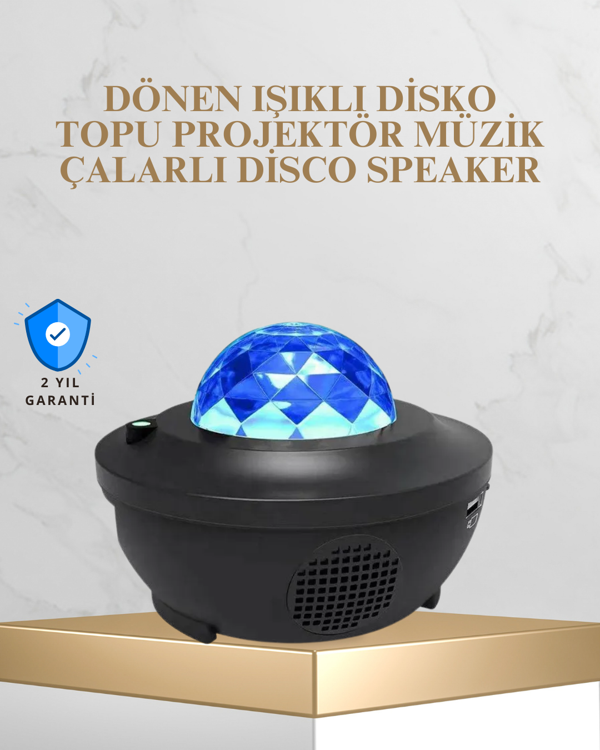 Bluetooth & USB Müzik Çalar Gece Lambası – 50 m² Kapsama, Uzaktan Kumanda - Image 1