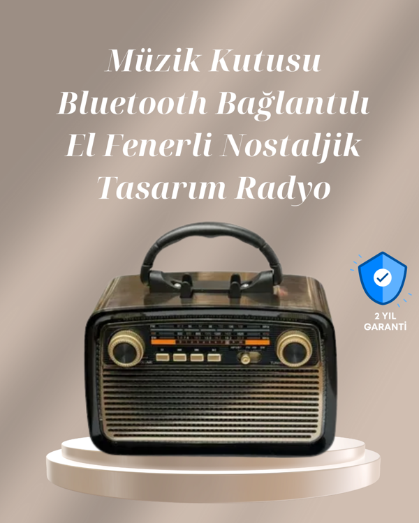 Bluetooth Bağlantılı Taşınabilir Hoparlör – FM/AM Radyo Özellikli, Şarj Edilebilir Batarya, 1 kg - Image 1