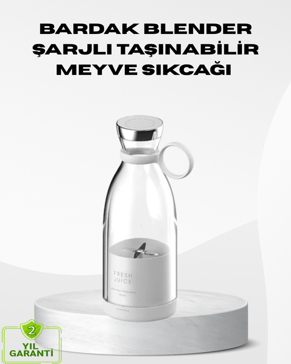 USB Şarjlı Kablosuz Blender – Taşınabilir, Kompakt ve Çevre Dostu Meyve Sıkıcı - Image 1