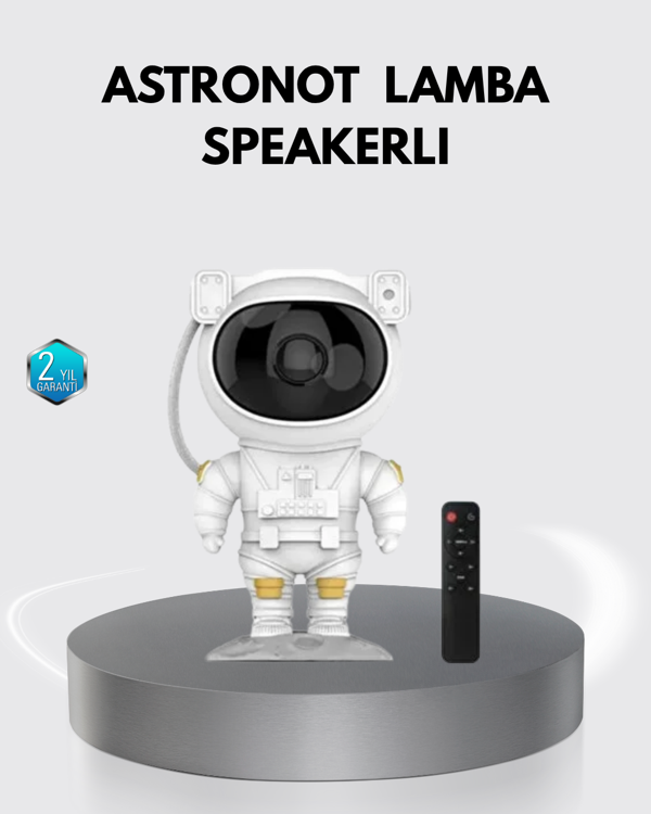 Astronot Şekilli Galaxy Projeksiyon Lambası Nebula Efektli Dekoratif Lamba - Image 1