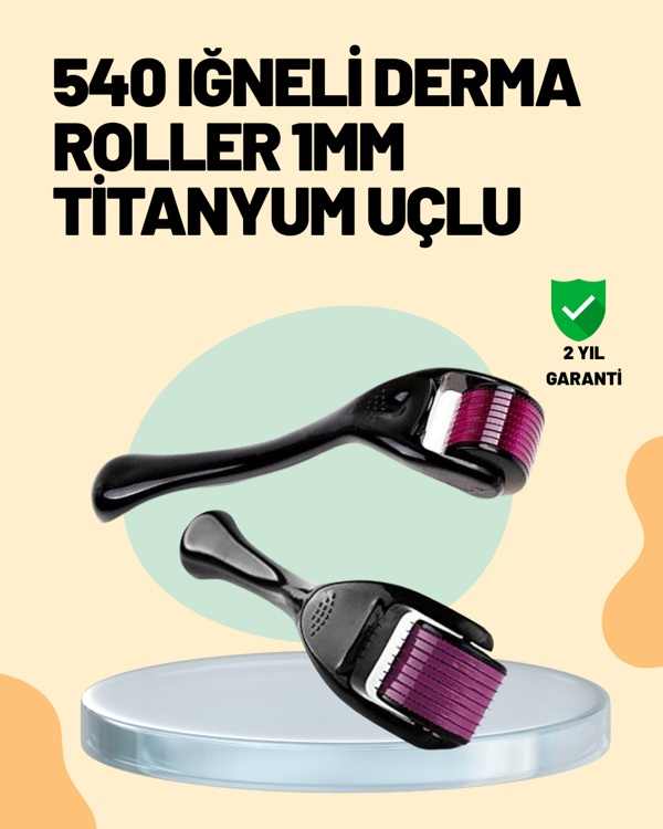 Cilt Yenileyici Derma Roller – Mikro İğneli Bakım Aracı - Image 1