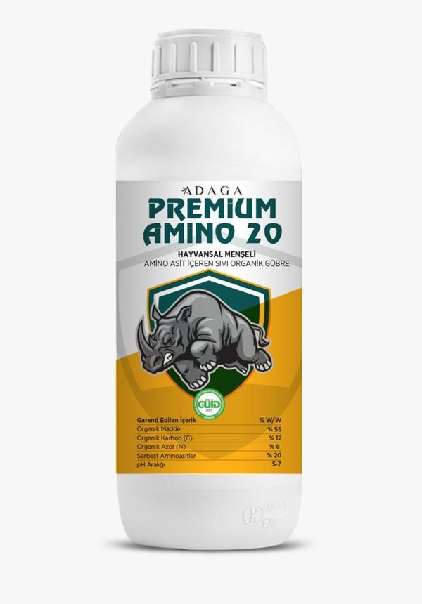 ADAGA ® Premium Amino20 |HAYVANSAL MENŞELİ   
AMİNO ASİT İÇEREN SIVI ORGANİK GÜBRE - 1 Litre - Image 1