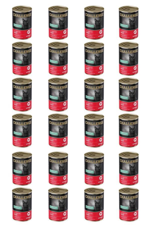 Challenge sığır etli yetişkin kedi konservesi 400 gr x 24 adet - Image 1