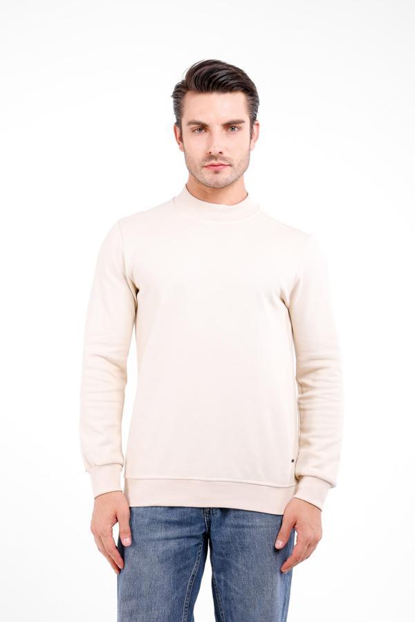 VELATUS Yarım Balıkçıl Kazak - Bej - Image 1