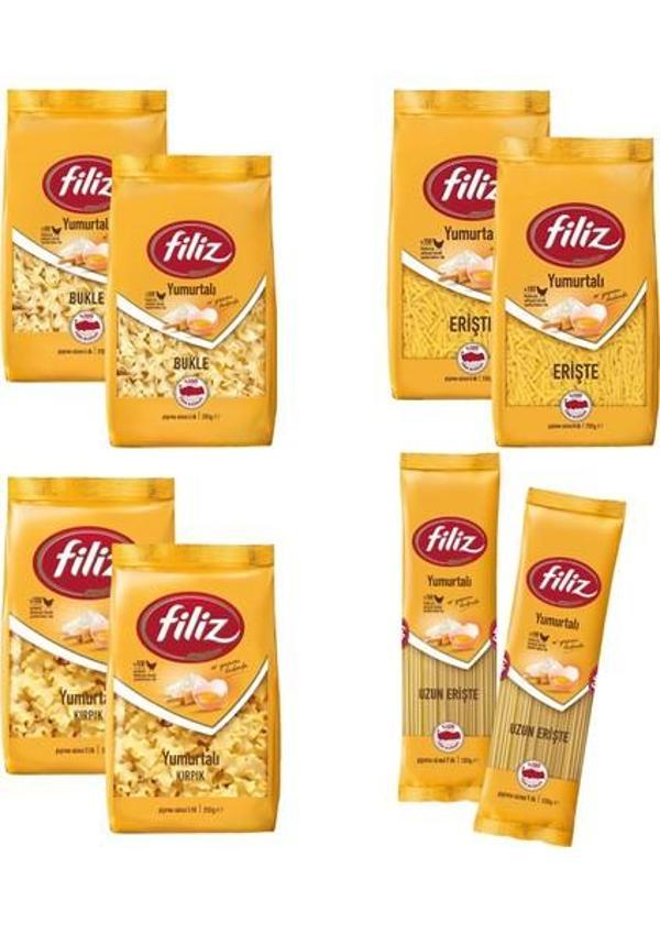 Filiz Yumurtalı Makarna 350 gr 8 Li Karma Paket - Image 1