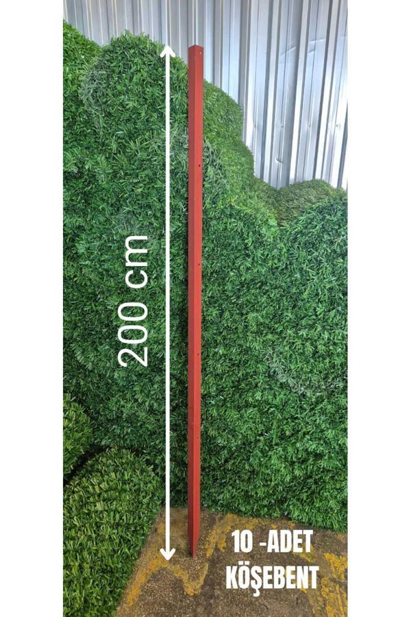 Ör-As Tel Örgü & Panel Çit Sistemleri Köşebent Demir Kazık Sivri Antipaslı -( 40 X 40 ) - 3 Mm 200 Cm Yükseklik ( 10 Adet ) - Image 1