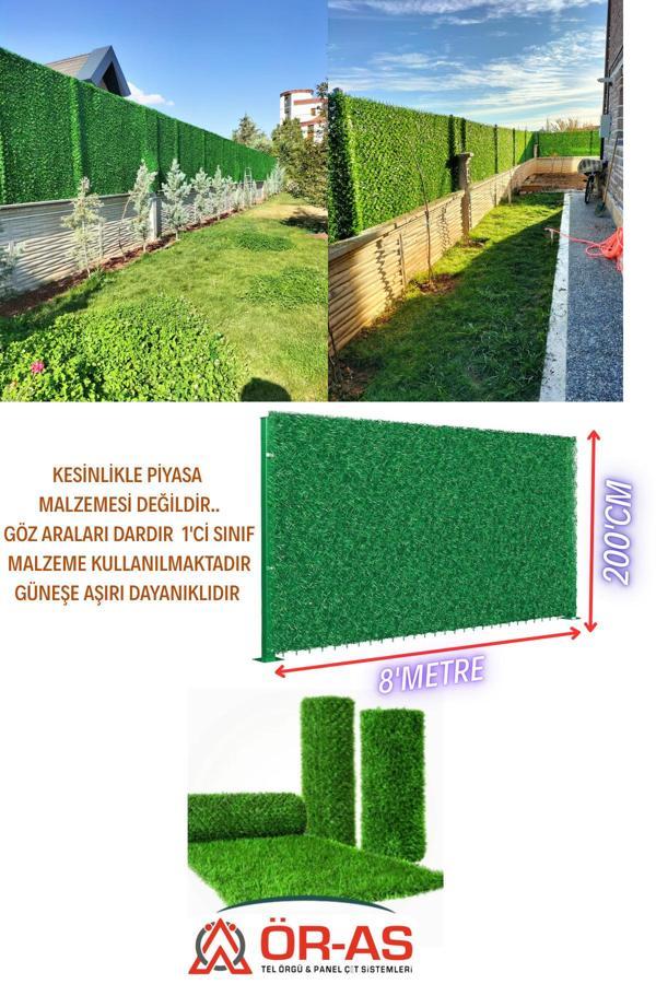 Ör-As Tel Örgü & Panel Çit Sistemleri Çim Çit Örgü Telli Bahçe Çiti 200 Cm X 8 Mt - Image 1
