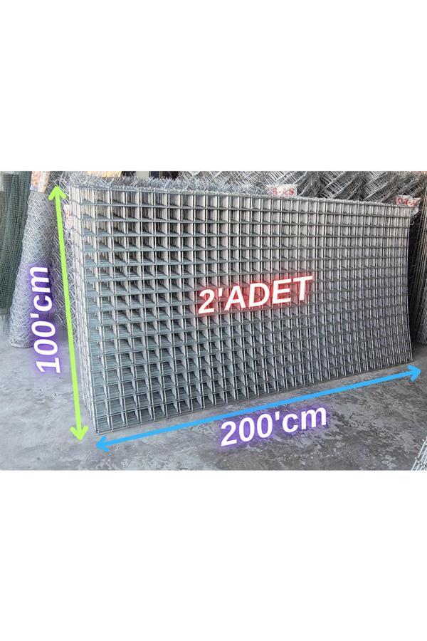 Ör-As Tel Örgü & Panel Çit Sistemleri Hasır Tel-( 5X5 Göz Aralıklı - 3.5'Mm ) ( 100 X 200 Ebatında )-( 2 Adet ) - Image 1