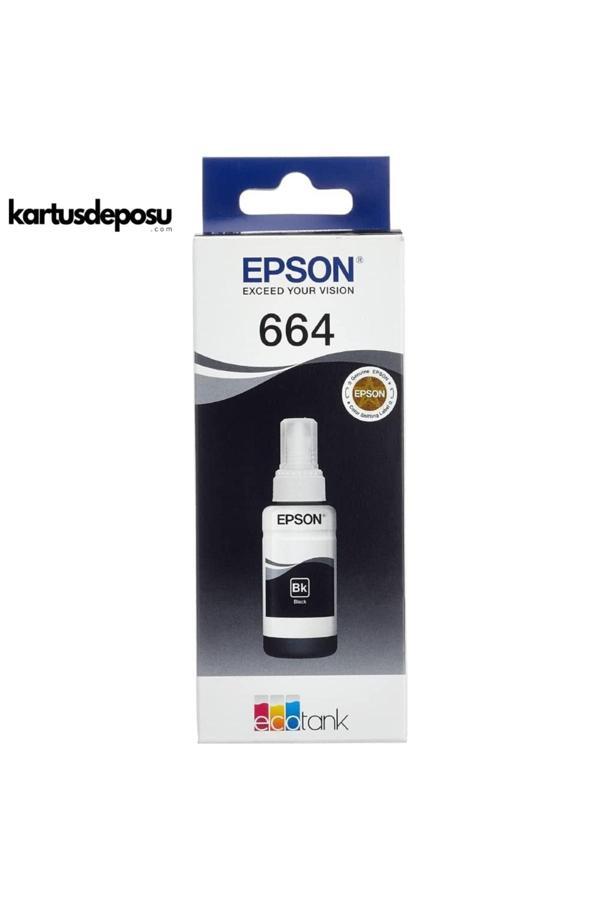 EPSON T664 Black (Siyah) Inkjet Mürekkep Kartuş - Image 1