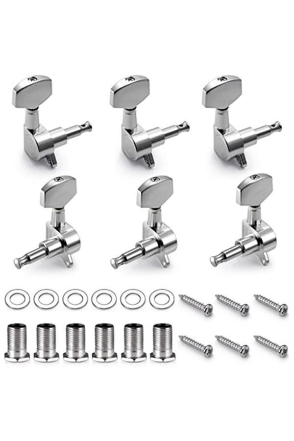 Fluds Fluid Mha10 Akustik Gitar Burgusu 3+3 Set + Vida Somun Pul - Image 1