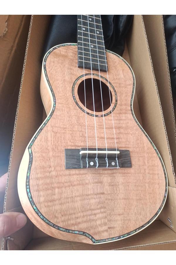 Puka Özel Yapım Concert Boy Maun Hareli Ukulele Ve Kılıf Pena Hediyeli - Image 1