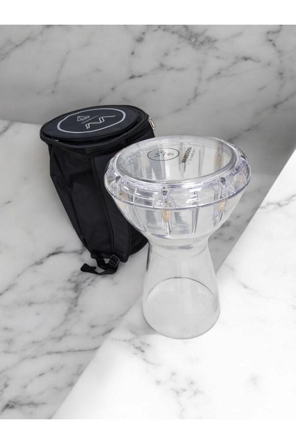 Wambooka Darbuka Şeffaf Kalite Darbuka Set Tir Soft Kilif Ve Ust Deri Hediyeli - Image 1