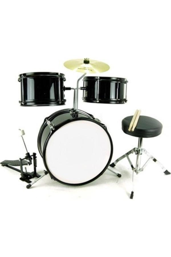Rhtym Jd001 Akustik Junyır Boy (3-8 Yaş) Çocuk Bateri Seti-Siyah Renk - Image 1