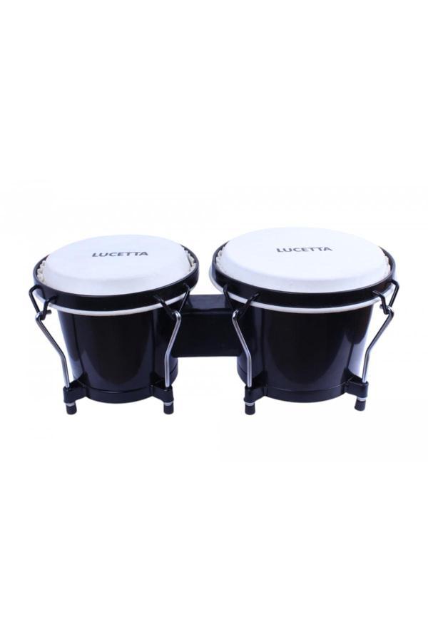 Lucetta Lbg250 Model Abs(Plastik) Kasnak Gerçek Derili 6'' 7'' İnç Tam Boy Kaliteli Bongo - Image 1