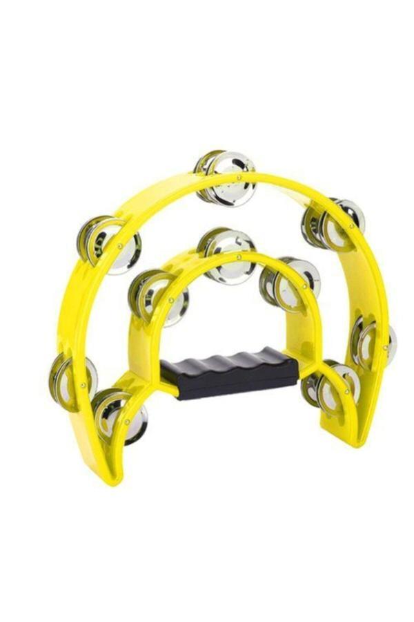 Soundman Sarı  Çift Sıralı Profesyonel Zilli Def - Image 1