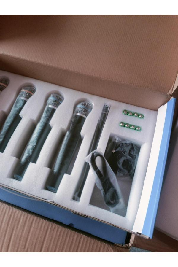 Odo Uff-4E 4 Lü El Uhf Telsiz Mikrofon Seti- 4 Lü Uhf Set - Image 1