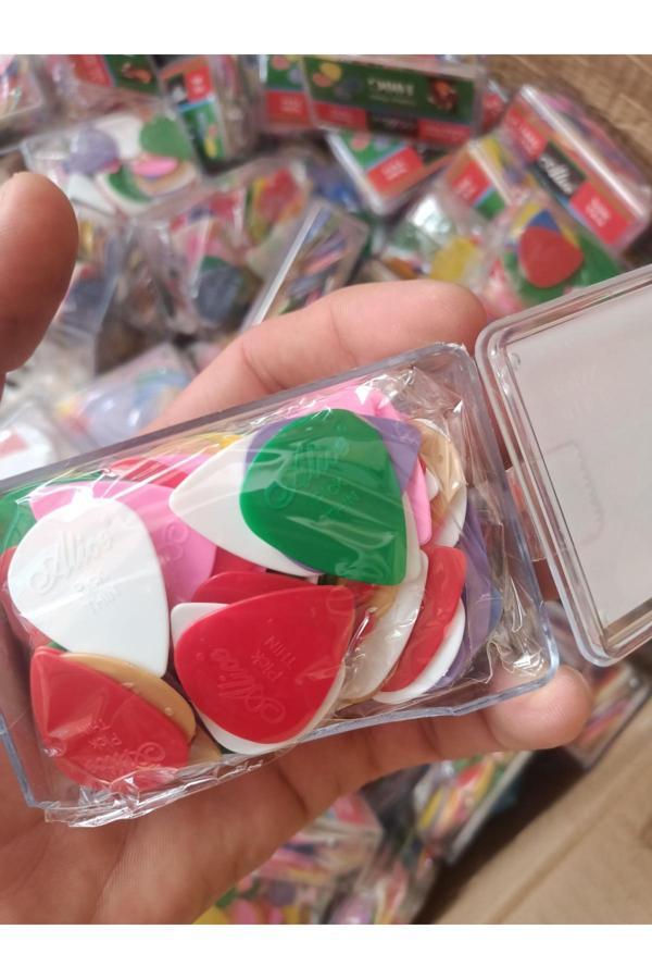 Alice 100G Nylon Thin 100 Lü Kutulu Gitar Penası-100 Adet - Image 1