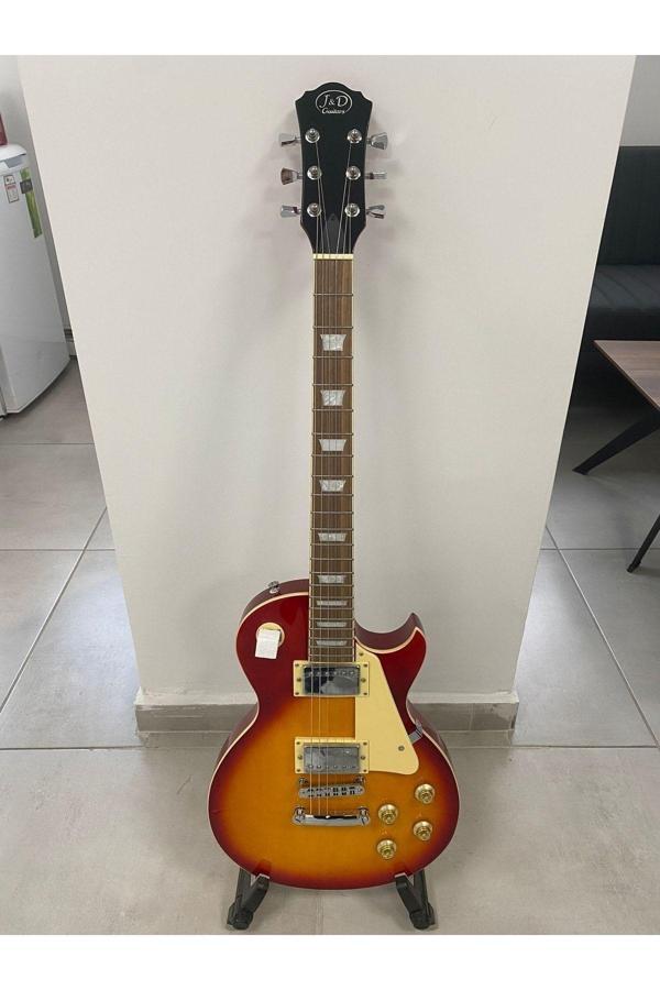 J&D Guitars Les Paul Kasa Sunburst Renk Elektro Gitar - Image 1