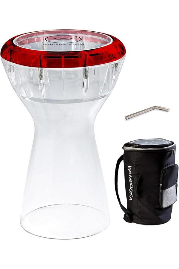 Wambooka Diamond Rd Kasnak Şeffaf Darbuka-Kalın Kılıf-Alyan Hediyeli - Image 1