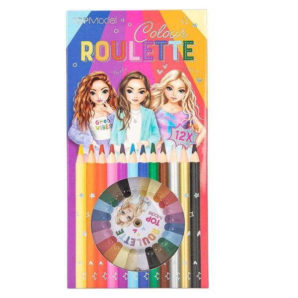 TOP Model Renk Ruleti Boya Kalemi 12 Renk 12103 - Image 1