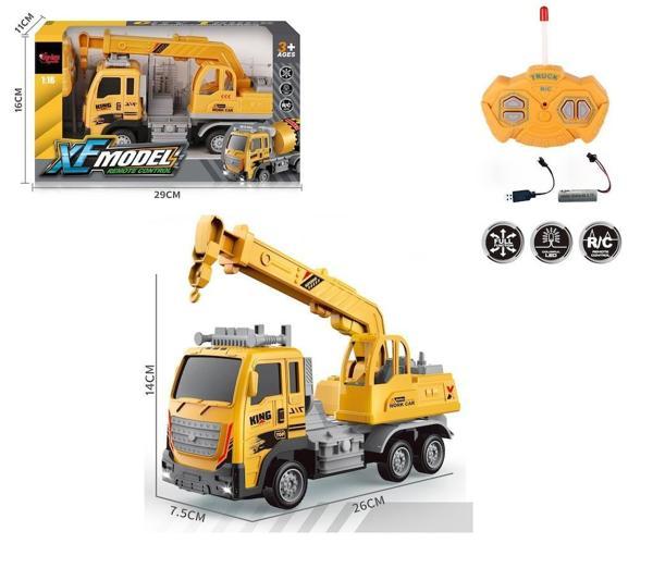 Vardem Kutulu U/K F/F Şarjlı 1:16 XF Model İş Kamyonu Vinç - Image 1