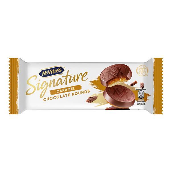 McVitie's Signature Caramel Chocolate Rounds Bisküvi - 109 gram - 15 Adet - Image 1
