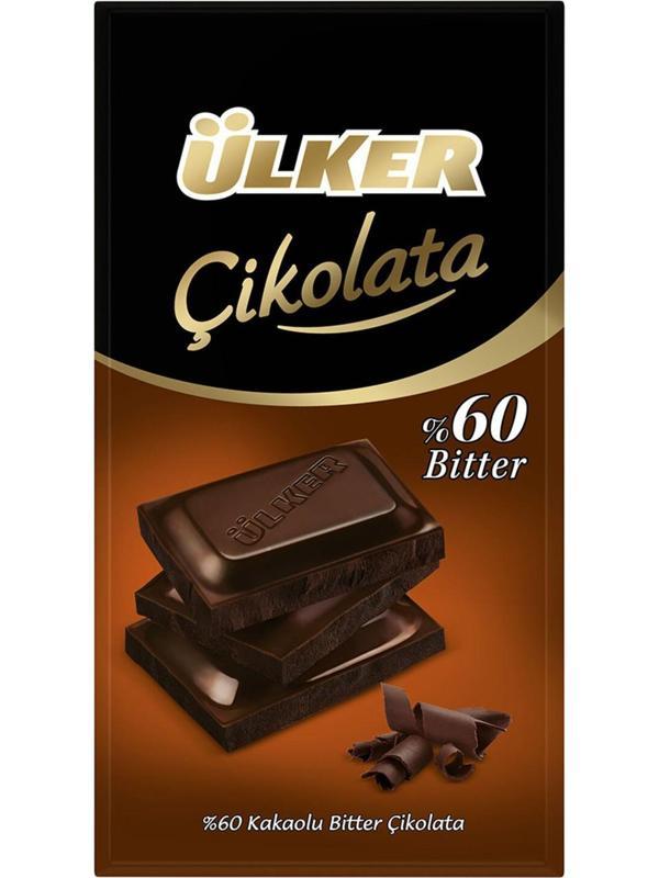 %60 Bitter Tablet Çikolata - 70 gram - 54 Adet - Image 1