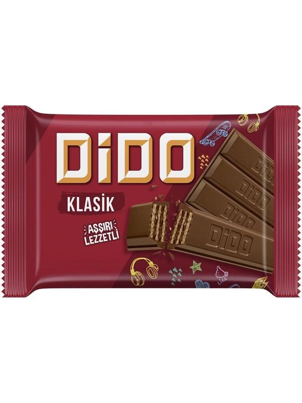 DİDO Kare - Sütlü Çikolata Kaplamalı Gofret - 55.5 gram - 72 Adet - Image 1