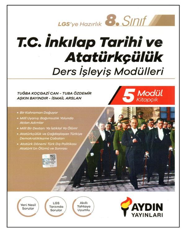 Aydın 8. Sınıf İnkılap Tarihi ve Atatürkçülük Ders İşleyiş Modulleri - Aydın Yayınları - Image 1