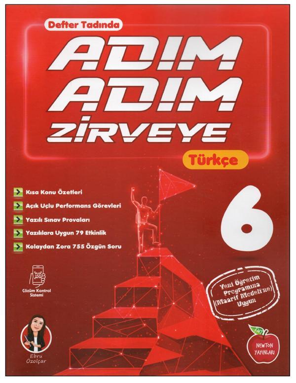 Newton Yayınları 6. Sınıf Adım Adım Zirveye Türkçe Konu Özetli Soru Bankası - Newton Yayınları - Image 1
