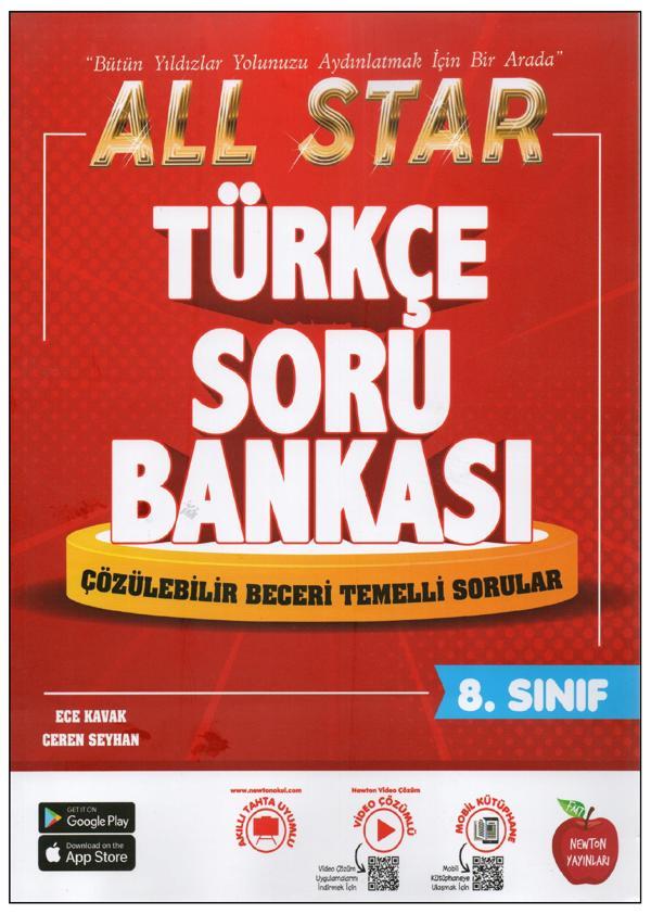 Newton Yayınları All Star 8.Sınıf Türkçe Soru Bankası - Newton Yayınları - Image 1