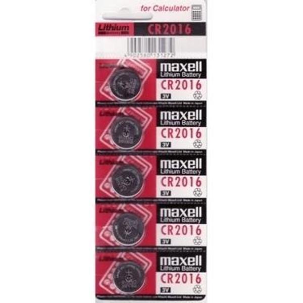 Maxell Cr2016 3v Lityum Düğme Pil 5'li Paket - Image 1