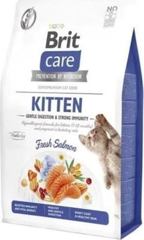 Brit Care Gentle Digestion & Strong Immunity Somonlu Tahılsız Yavru Kedi Maması 2 Kg - Image 1
