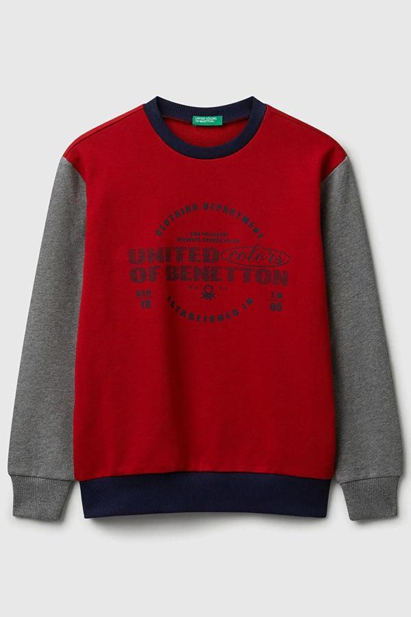 Benetton Çocuk Sweatshirt 3J68C10PZ-25K - Image 1