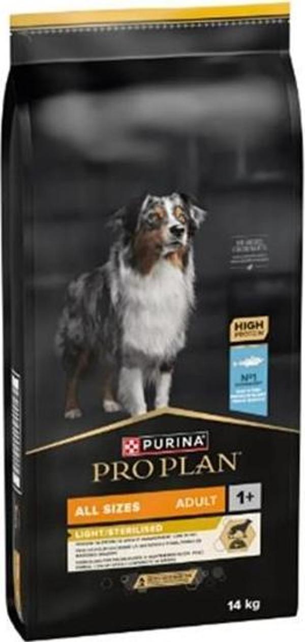 Pro Plan All Size Beyaz Balıklı Sterilised-Light Yetişkin Köpek Maması 14 Kg - Image 1